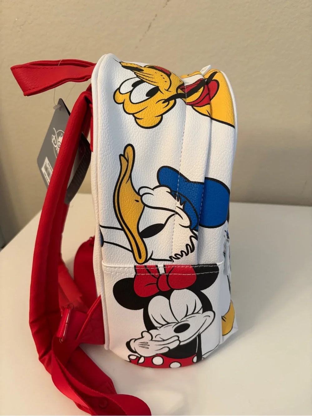 Disney Kids White Minnie & Mickey Character Backpack